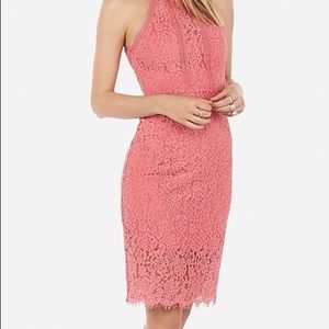 Express Pink Lace Dress
